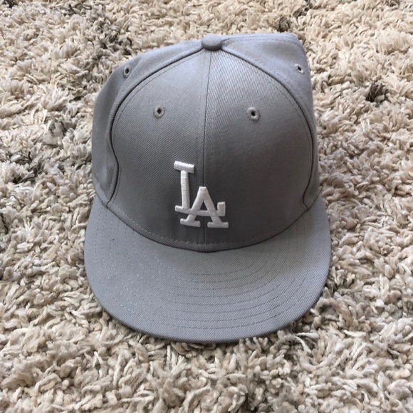gray la dodgers hat